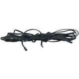 A long, coiled black rubber strip is shown against a white background. Both ends are visible, and the flexible, flat Empura Refrigeration material is commonly used for sealing or weatherstripping purposes.