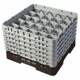 Cambro 25S1114167 Camrack® Glass Rack With (6) Soft Gray Extenders Full Size