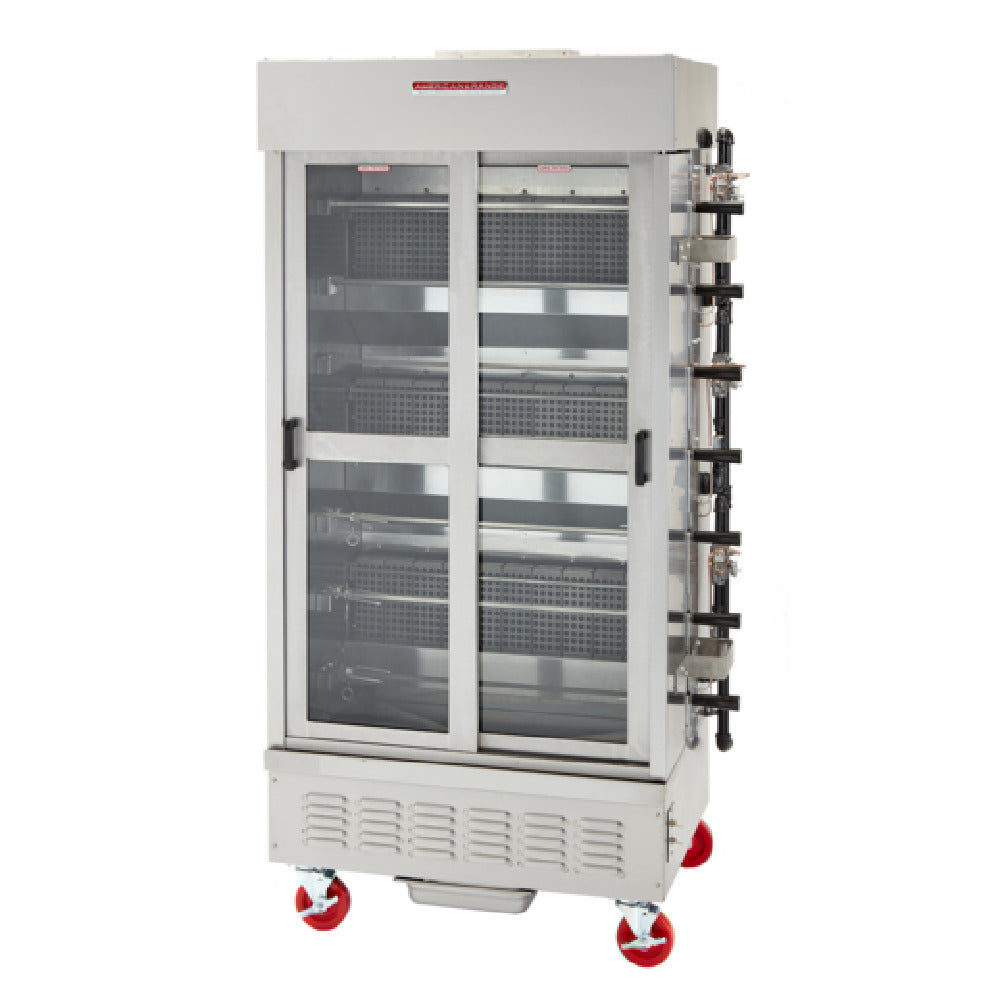 American Range ACB-7_LP Rotisserie Oven Gas (7) Spits & (3) Burners