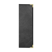 Risch SEVDX-2V 4.25X14 Seville Deluxe Hardback Antibacterial/antimicrobial Faux-leather Menu Cover (specify Color)