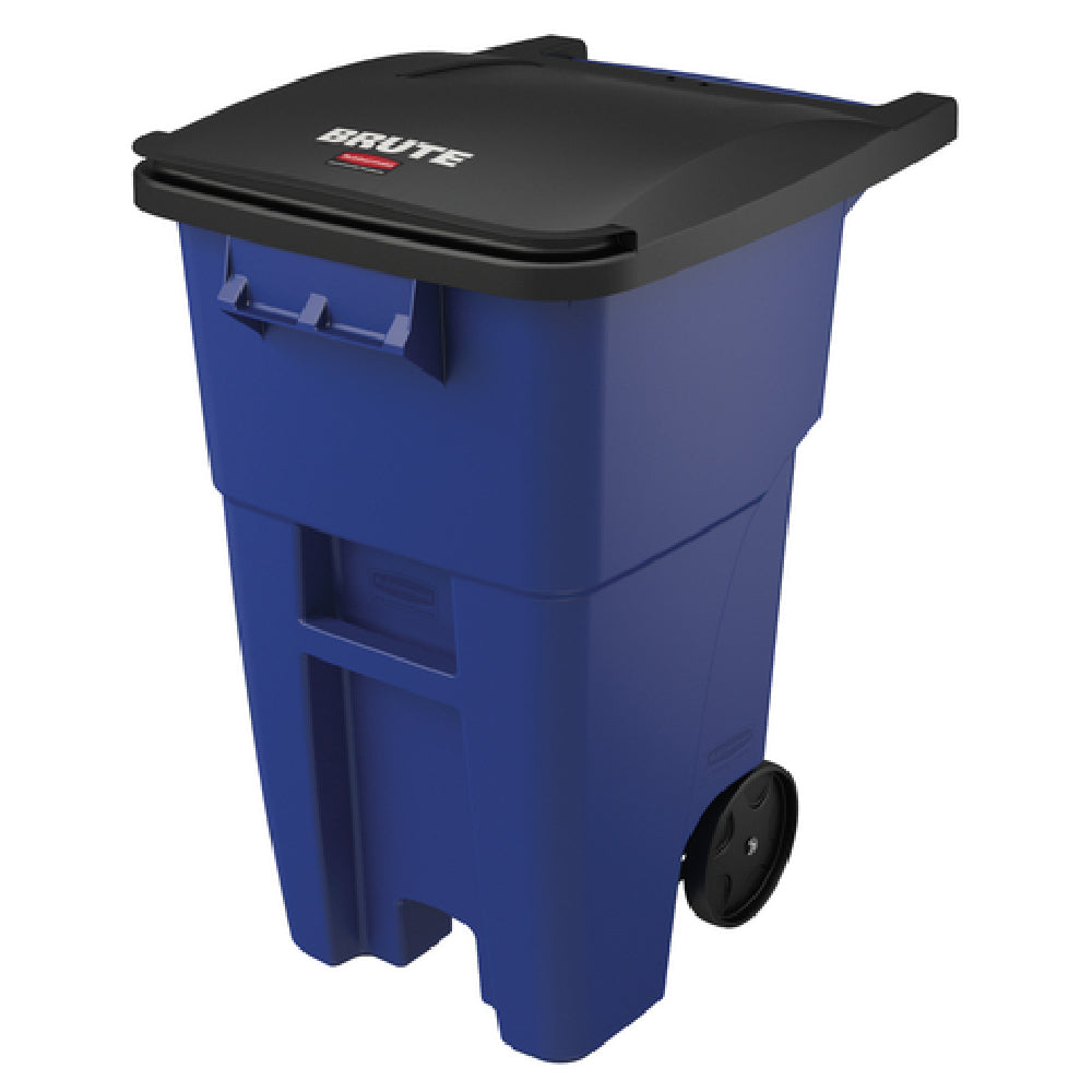 Rubbermaid FG9W2700BLUE BRUTE® Roll-Out Container 50 Gallon 28-1/2" X 23-2/5" X 36-1/2" H