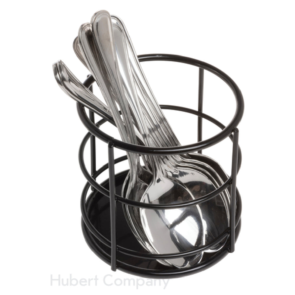 Hubert 34871 - Flatware Holder, 4-1/16" Dia. X 3-3/4"H, Steel