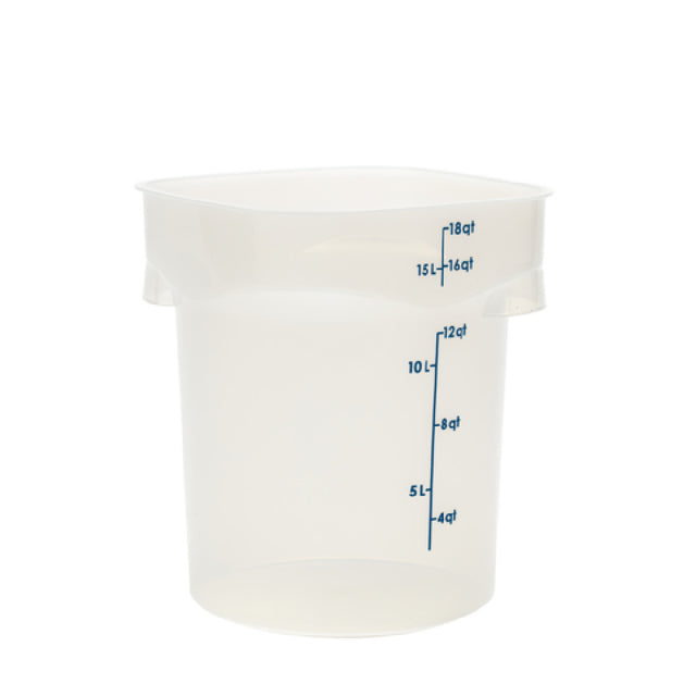 Cambro 18RFSPROPP190 CamRound® FreshPro Round Food Container 18 Qt. 11.4"L X 11.4"W X 13.3"H