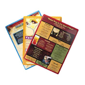 Menu Solutions H500B_DARKBLUE Menu Board Holds 5-1/2" X 11" Insert Single Panel