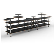 Steelite MGCMLB08MSXF Mogogo Buffet Solutions Modular Display Station 3-tier 180-1/2" X 38" X 54"H
