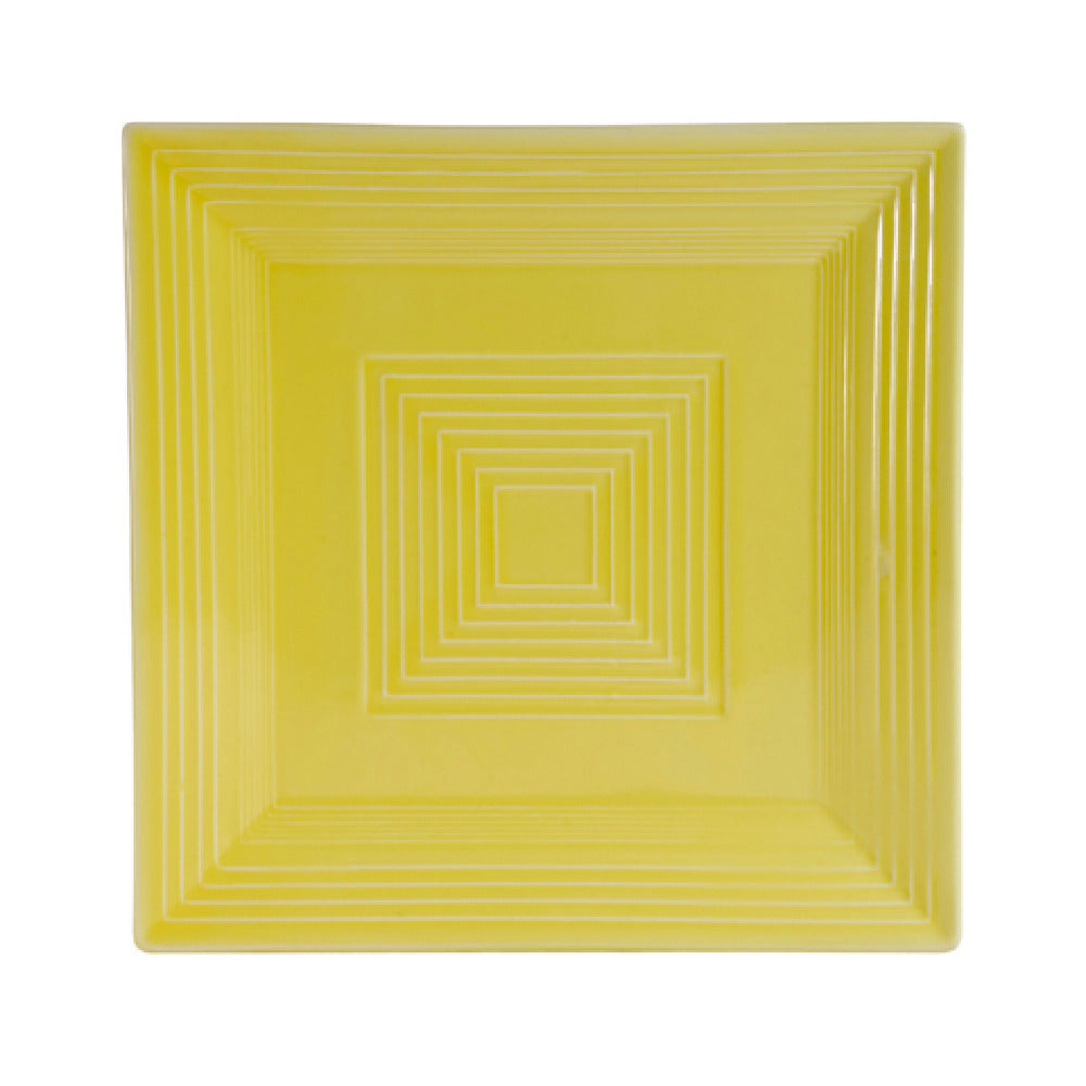 CAC China TG-SQ16-SFL Tango Plate 10"L X 10"W X 1"H Square