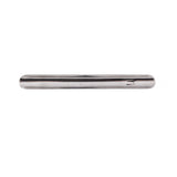 A long, slim deluxe table crumber made of stainless steel with a smooth, shiny surface and rounded ends. It features a small notch or slot near one end and is photographed against a white background.