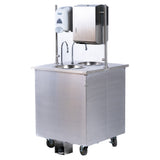 Vollrath SS-2-2802SK Hand Washing Station Double-sided 28"W X 28"D X 34"H (54"H With Guard)