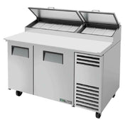 True Refrigeration TPP-AT-60-HC Pizza Prep 33 41°F Pan Rail Stainless Steel Cover
