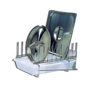 Matfer 15210 Lid Rack 15-3/8"L X 12"W For 10 Lids From 9-1/2" To 19-3/4" Dia.