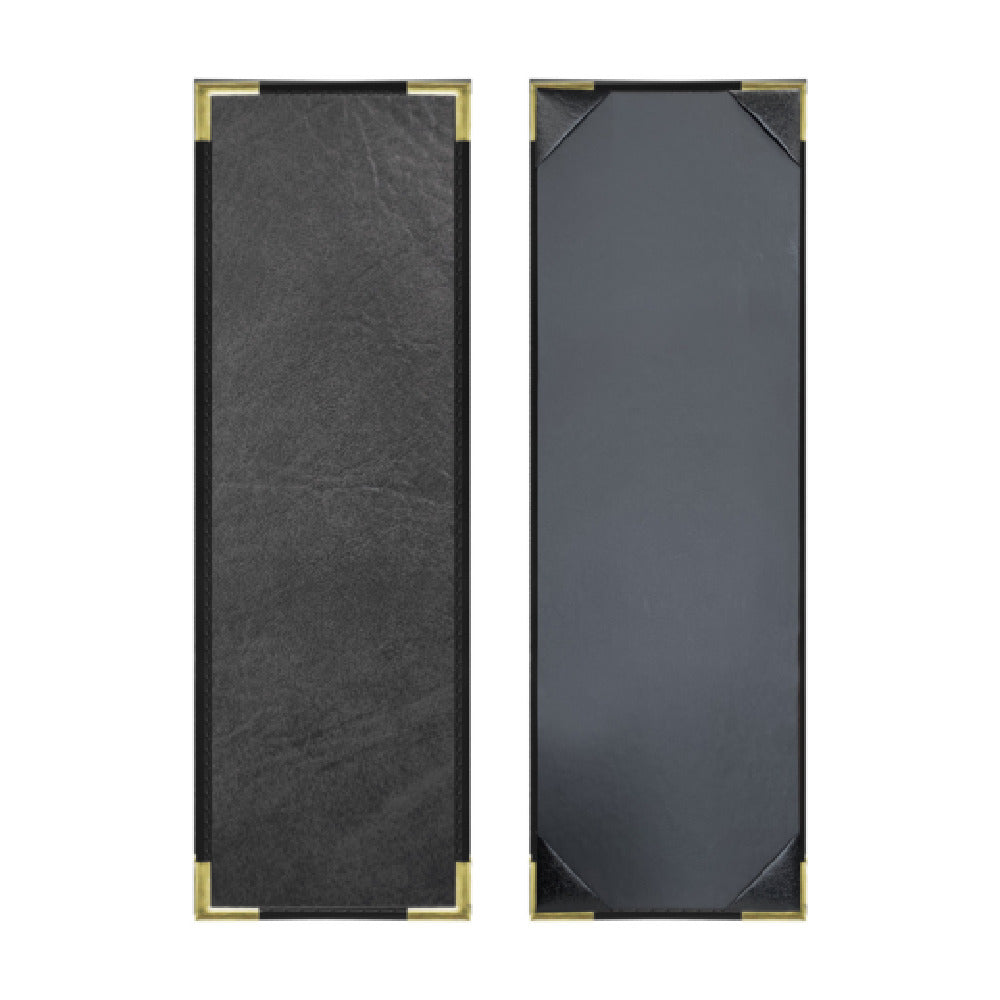 Risch SEVDX-1V 4.25X14 Seville Deluxe Hardback Antibacterial/antimicrobial Faux-leather Menu Cover (specify Color)
