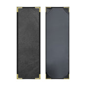 Risch SEVDX-1V 4.25X14 Seville Deluxe Hardback Antibacterial/antimicrobial Faux-leather Menu Cover (specify Color)