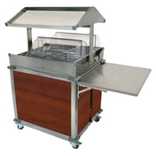 Cadco CBC-GG-2-L5 MobileServ® Deluxe Grab & Go Merchandising Cart 2-sided Grab & Go Shelf On Top