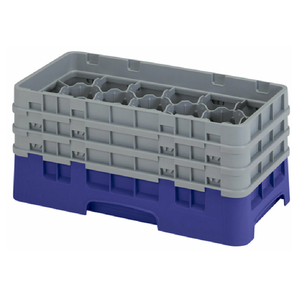 Cambro 17HS638186 Camrack® Glass Rack With (3) Soft Gray Extenders Half Size