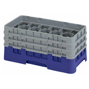 Cambro 17HS638186 Camrack® Glass Rack With (3) Soft Gray Extenders Half Size