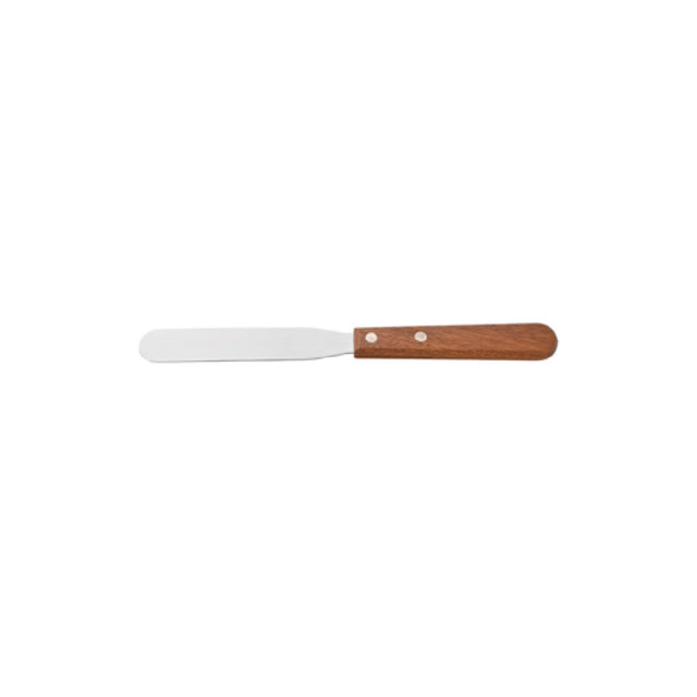 CAC China TNRW-04SP Spatula 4"L Stainless Steel With Wood Handle