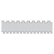 JB Prince B846 A Martellato Decorating Comb 14"L Overall 2-sided