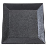 Yanco DB-510 Diamond Black Plate 10"L X 10"W X 1-1/8"H Square