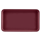 A rectangular maroon Camtray with raised edges and rounded corners, viewed from above against a white background. This high-impact fiberglass tray has a smooth surface, is dishwasher safe, and features no visible handles or decorations.