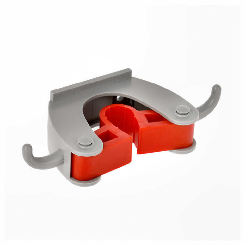 Alpine Industries ALP498-1 Mop/Broom Holder 4-3/5"L X 2"D X 1.2"H Wall-mount