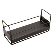 GET Enterprises IR-733-MG Urban Renewal™ Condiment Stand 4-1/2" X 12-1/2" X 5-1/2" Holds (3) 4" X 4" Condiment Bowl