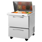 Turbo Air PST-28-12-D2-N PRO Series Mega Top Sandwich/Salad Prep Table One-section