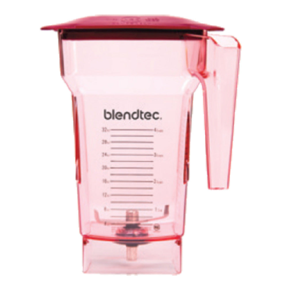 Blendtec 40-711-07 (FourSideRed-H) FourSide™ Jar 75 Oz. Capacity Jar With Measurements Up To 32 Oz.