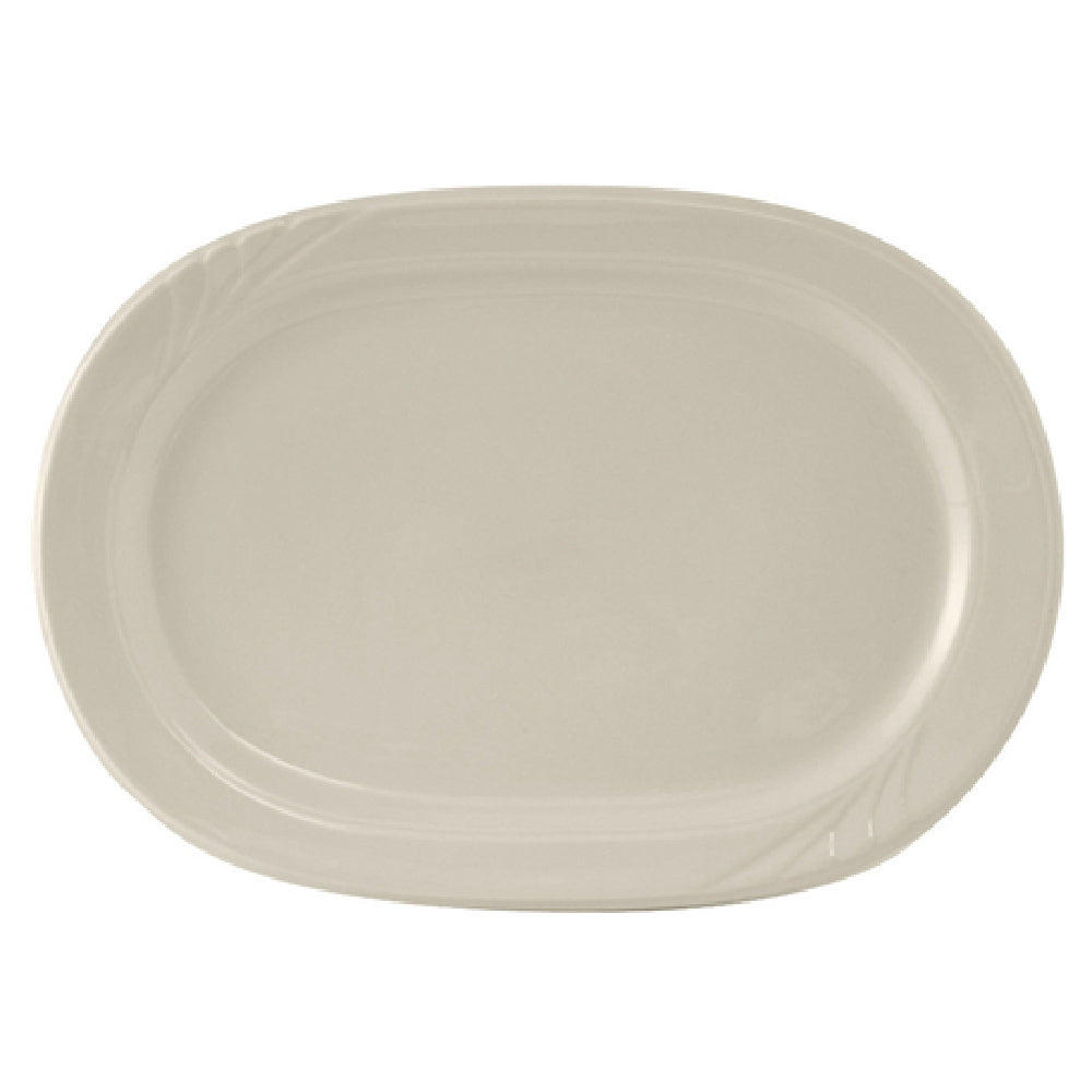 Tuxton YEH-137 Racetrack Platter 13-7/8" X 9-3/4" Oblong