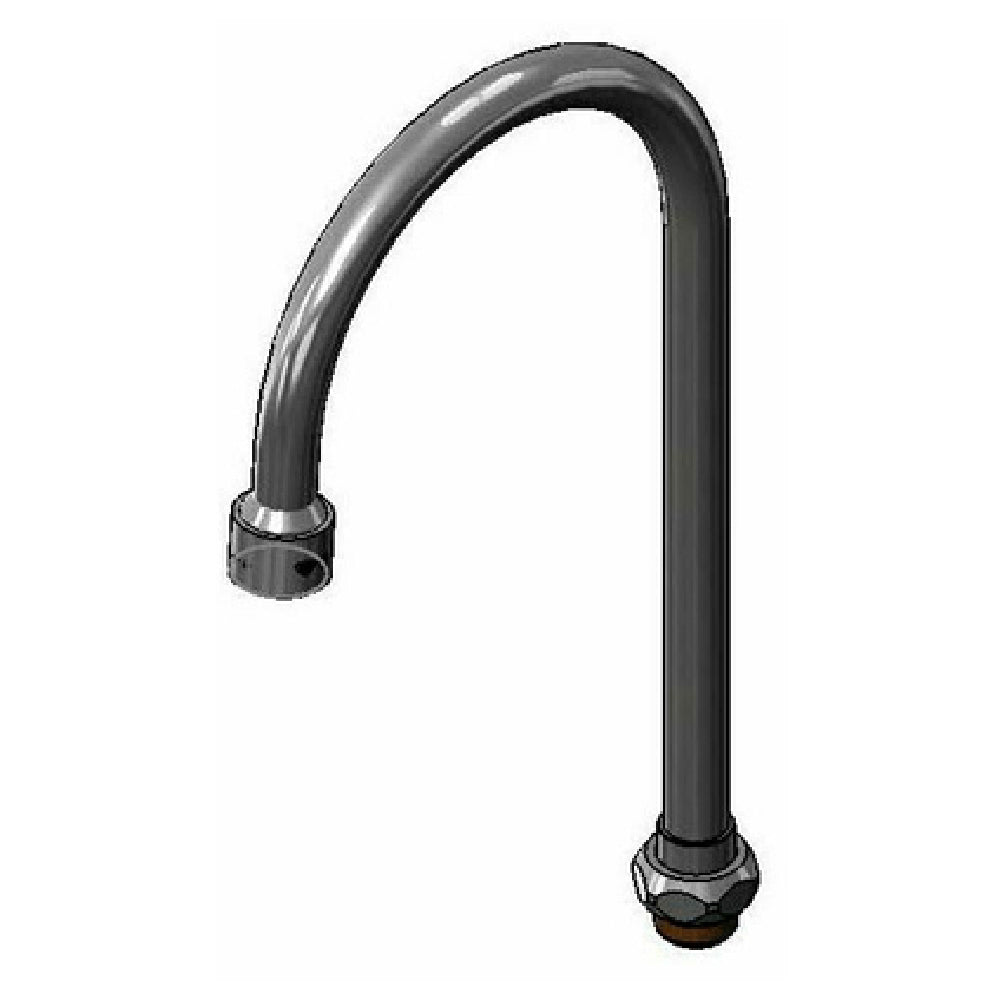 T&S Brass 020036-40 Equip Nozzle 5-3/4" Swivel Gooseneck 2.2 GPM Vandal-resistant Aerator