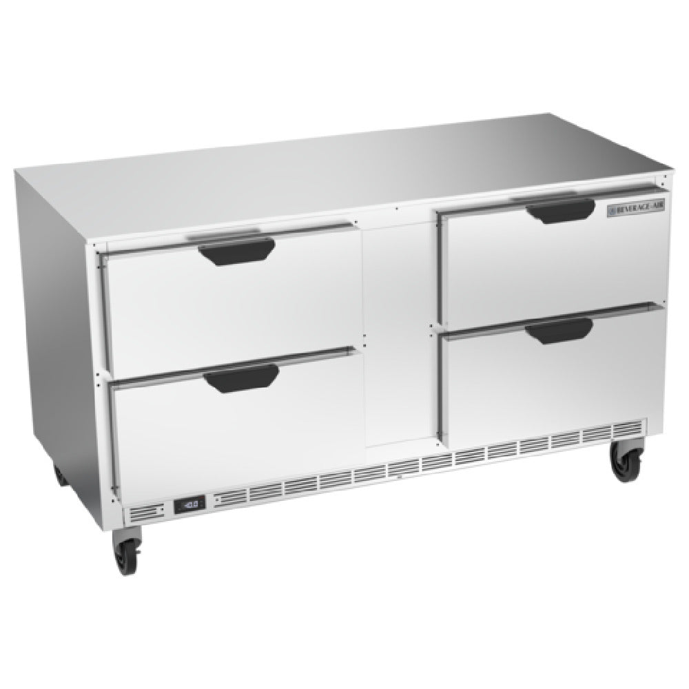 Beverage Air UCFD60AHC-4 Undercounter Freezer Two-section 60"W