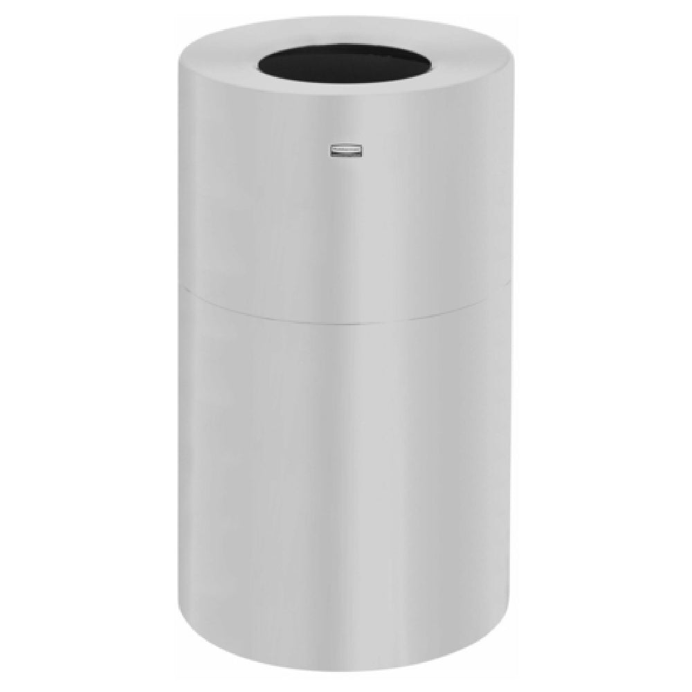 Rubbermaid FGAOT35SA Designer Line™ Aluminum Waste Receptacle 35 Gallon 18" Dia. X 32"H