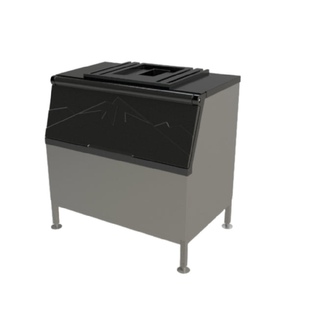 Kloppenberg CRB-48 Clean Reach Ice Storage Bin With 500 Lbs Ice Storage Capacity Offers Ergonomic And Easy Access With Large Openings For Quick Scoop Dispensing. Seamless Polyethylene Liner With Coved Corners