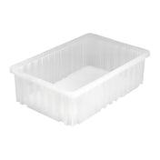 Quantum DG92050CLCS - Dividable Grid Container, 16-1/2"L X 10-7/8"W X 5"H, Clear