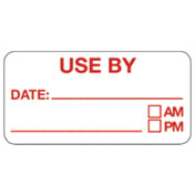Hubert 19236 - Food Rotation Label, "Use By", 2" X 1"H