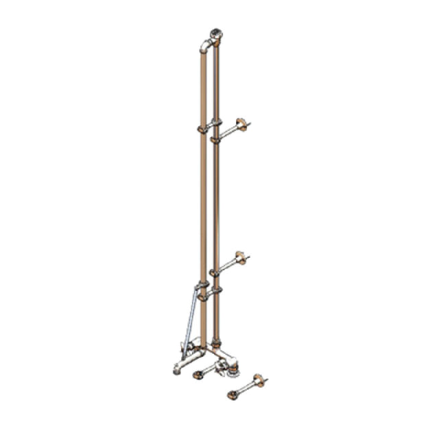 T&S Brass B-0490-01 Service Sink Faucet Deck Mount 8" Centers