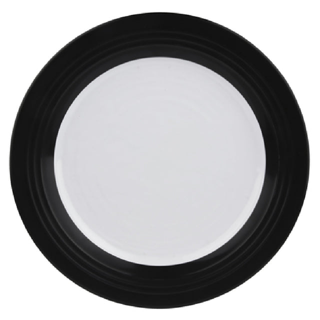 Elite Global Solutions D897GM-BW Plate 9" Dia. X 1"H Round
