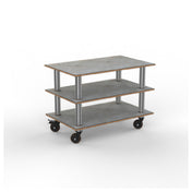 Steelite MGCMLX02GSXH - Modular Classic Medium Unit Grey Slate Stainless Steel Heavy Duty Casters