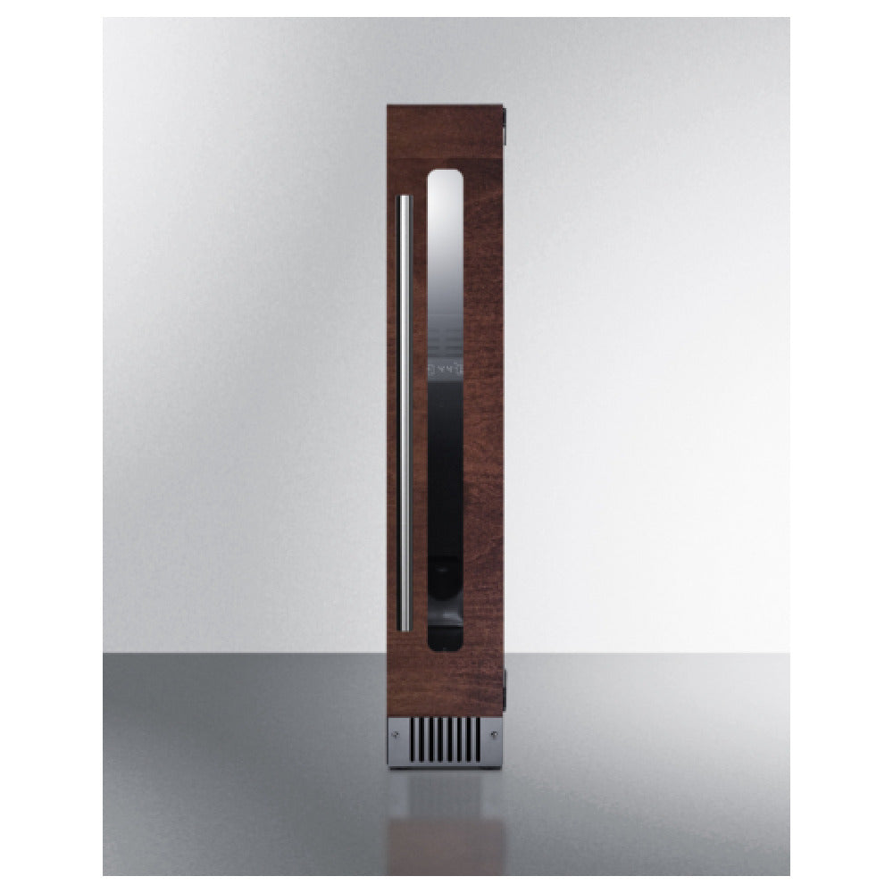 Summit SWC008PNR - Undercounter Wine Cellar, 6" Wide, Built-in
