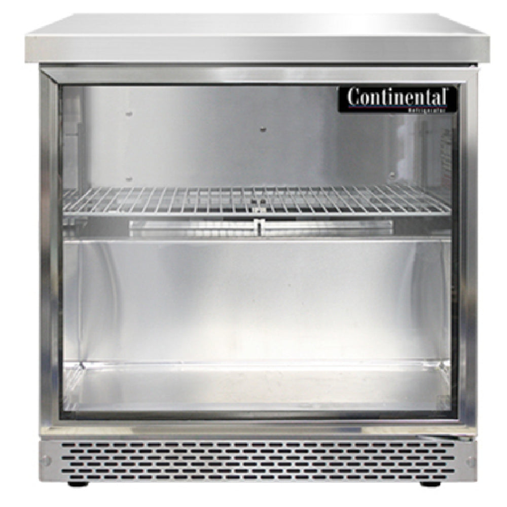 Continental Refrigerator SW32NGD-FB Work Top Display Refrigerator Front Breather