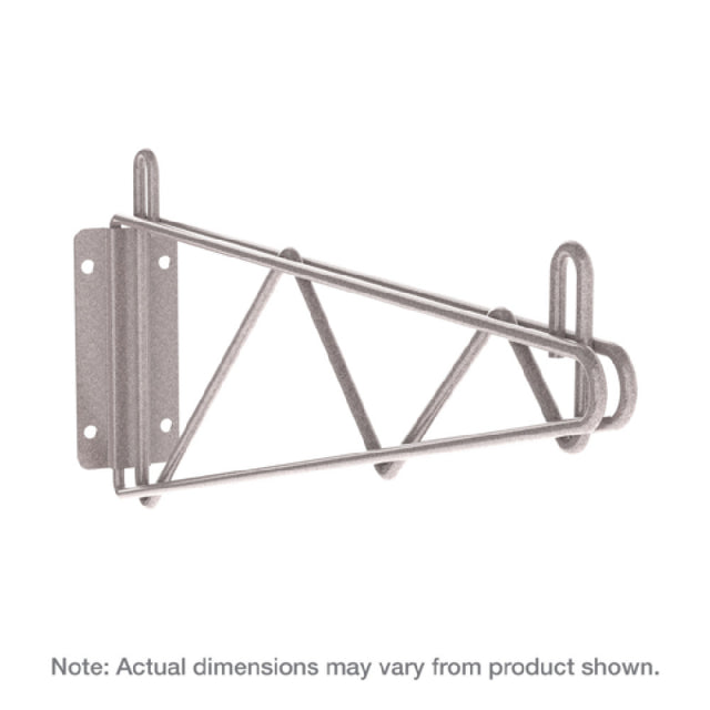 Metro 1WD24K4 Direct Wall Mount Bracket For 24"D Shelf Metroseal Gray Finish