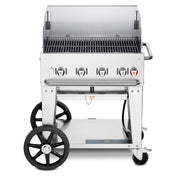 Crown Verity CV-MCB-30WGP-LP Mobile Outdoor Charbroiler LP Gas 28" X 21" Grill Area