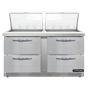 Continental Refrigerator SW60N24M-FB-D Mighty Top Sandwich Unit Front Breather