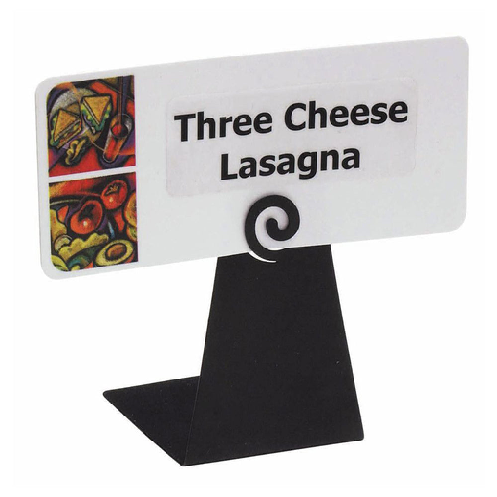 Hubert 20338 - Sign Holder Easel, 1-7/8" X 1-3/4" X 4-1/4"H, Swirl Cut-out