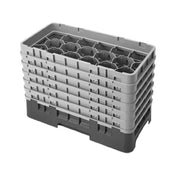 Cambro 17HS1114119 Camrack® Glass Rack With (6) Soft Gray Extenders Half Size
