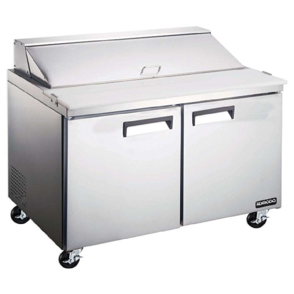 Bison KST60 Komodo Refrigerated Sandwich Prep Two-section Self-contained Refrigeration