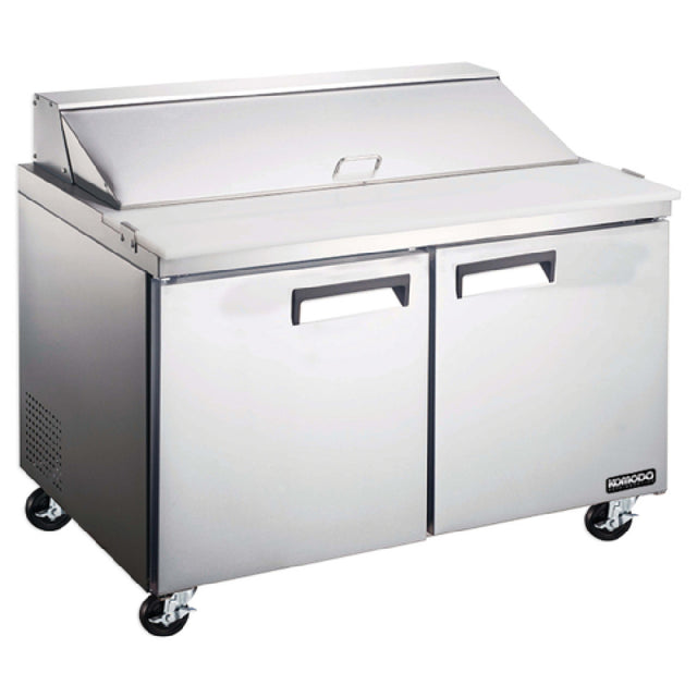 Bison KST60 Komodo Refrigerated Sandwich Prep Two-section Self-contained Refrigeration