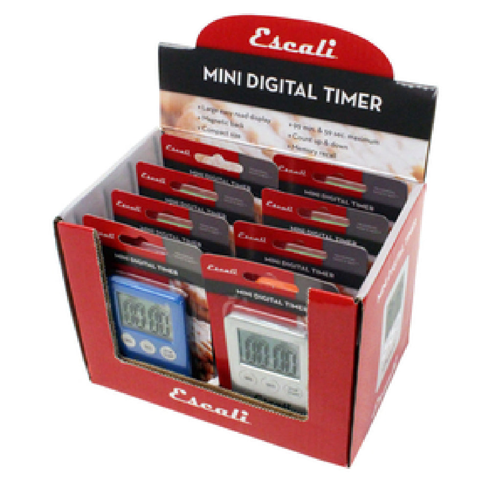 CFS Brands TMDGM12 - San Jamar - Escali Mini Timer, Digital Display, 2-3/4" X 2" X 5/16"