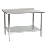 Eagle Group UT3084B-1X - Budget Series Work Table, 84"W X 30"D, 430 Stainless Steel Top With 1-1/2"H Rear Up-turn