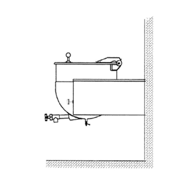 Legion LTWC-20MV Stationary Direct Steam Kettle With Mixer 20-gallon