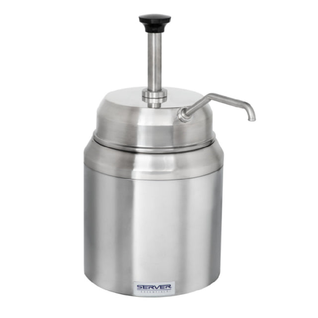 Server Products 94070 CHILLED THICK FOOD SERVER STAINLESS STEEL Ideal For Serving Thick And Thicker Cold Foods Like Mayo Or Tartar Sauce In A Warm Environment